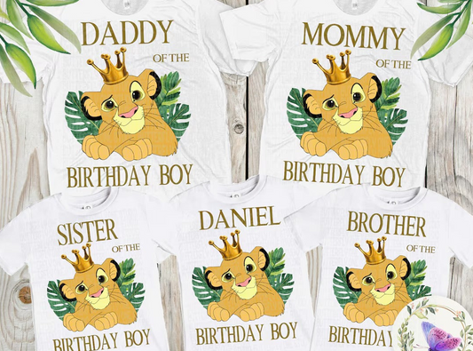 Simba Family Birthday Tee